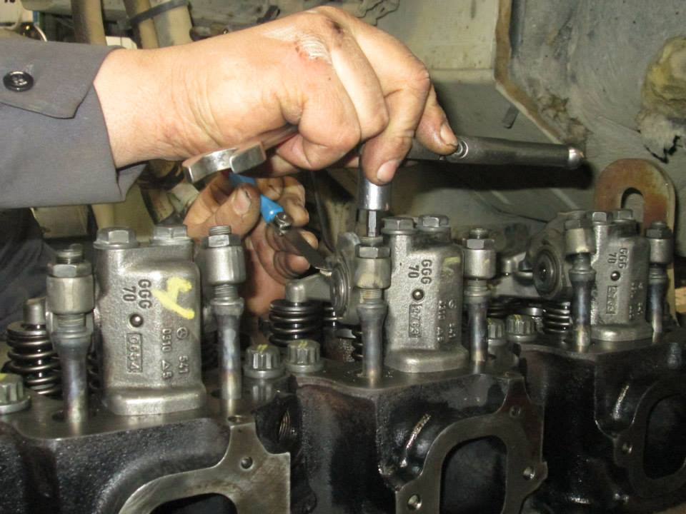 Engine Work Adjusting Valves